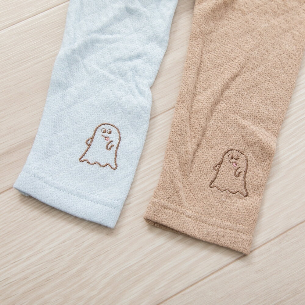 「12/1〜6限定先着で最大2000円OFFクーポン」【Babies“R”Us×】着心地おばけ ニットキルト パジャマ キャラメル×120cm 3