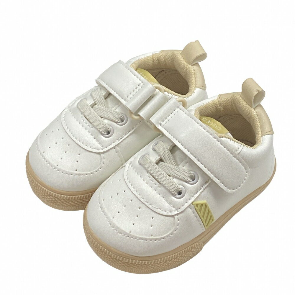 ワンベルトシューズ PUベーシック ホワイト×14.0cm