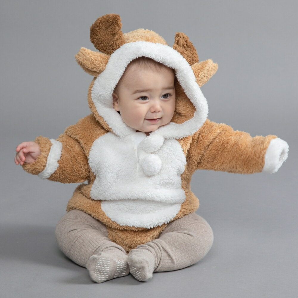 【ブラックフライデー第1弾】クリスマス トナカイダルマオール コスチューム ベビー サンタクロース コ..