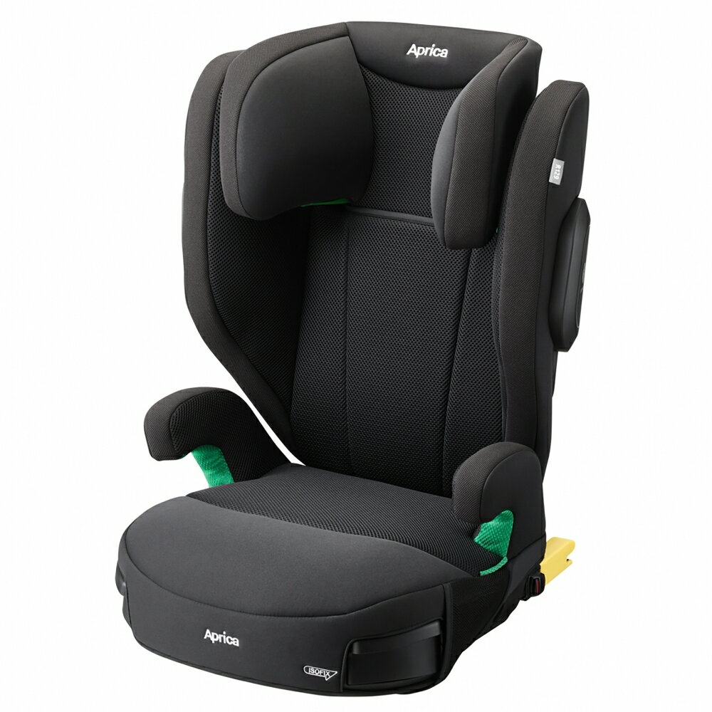 「12/1〜6限定先着で最大2000円OFFクーポン」Aprica アップリカ ライドクルー ISOFIX AC（ブラック）ジュニアシート ブースターシート ISOFIX固定 3歳半頃〜12歳頃まで