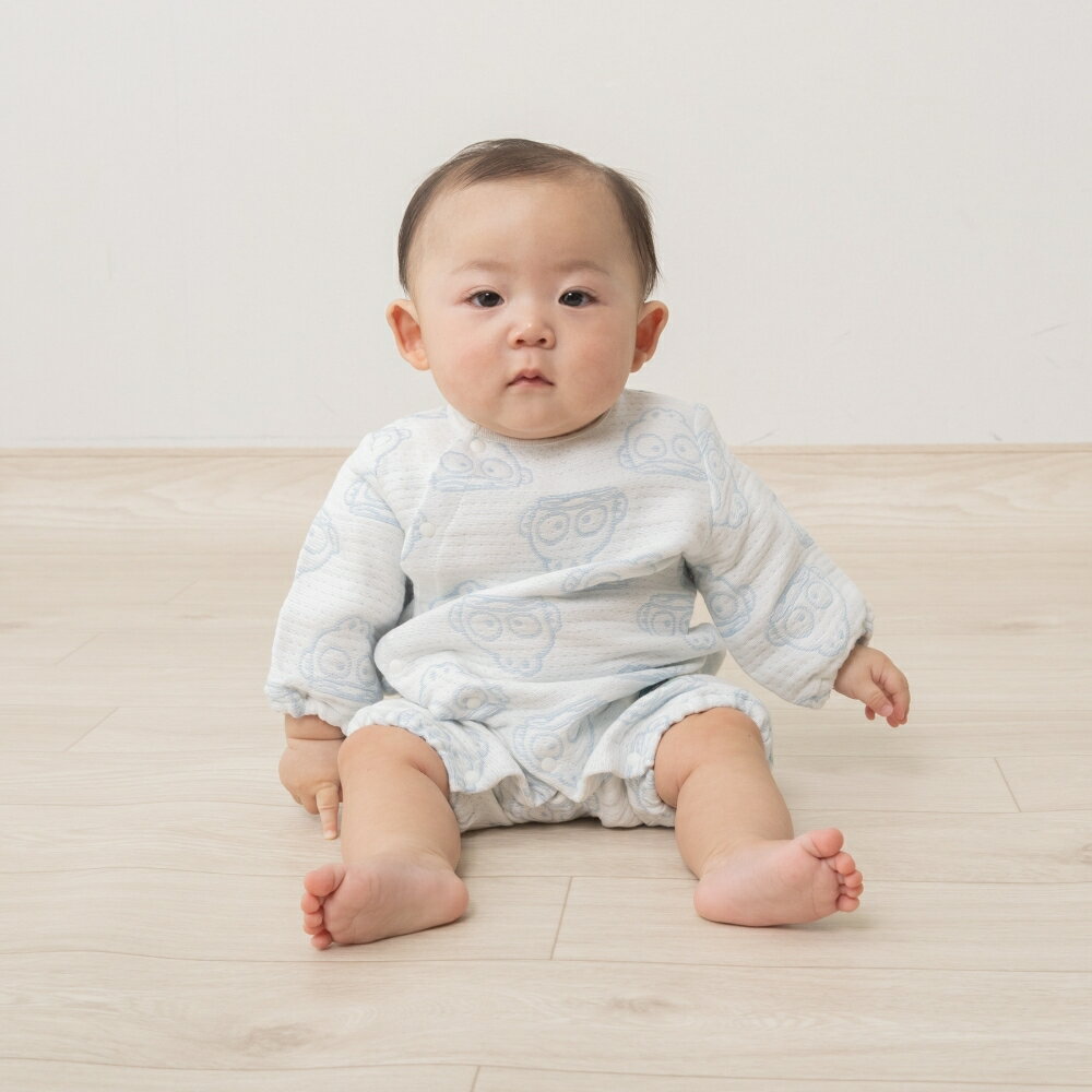 SANRIO サンリオ 多重織ガーゼミニオール ハンギョドン パステルブルー×フリー ベビーザらス限定