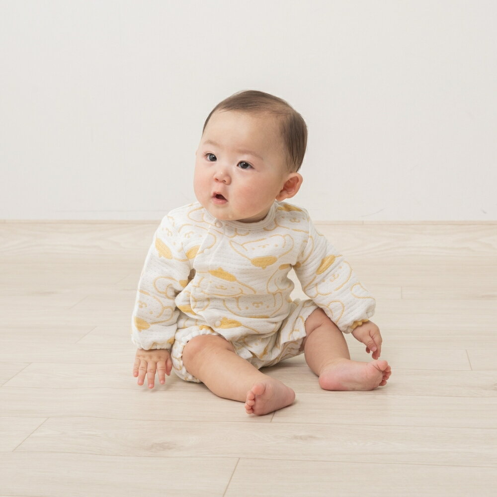 SANRIO サンリオ 多重織ガーゼミニオール ポムポムプリン イエロー×フリー ベビーザらス限定