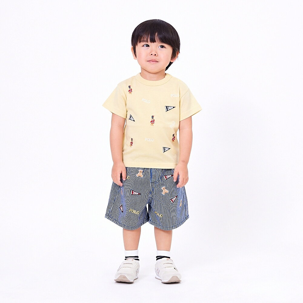刺繍総柄が可愛い大人気のハーフパンツです。＜サイズ＞80cm：総丈26.5cm ウエスト19.5cm 股上20cm 股下6.5cm90cm：総丈28.5cm ウエスト20.5cm 股上21cm 股下7.5cm＜素材＞ツイル＜組成＞本体：ポリエステル79％、綿21％こちらの商品は実店舗から入荷・発送しておりますため、パッケージ状態や、梱包状態が商品ごとに異なる場合がございます。一部商品に商品管理ラベルが添付されている場合がございます。※お支払い方法はご利用ガイドの「お支払い方法・お支払いについて」をご確認ください。※ご注文確定後の注文内容の変更、キャンセルはお受けしておりません。※対象年齢がある商品については目安となっております。※実際の商品と画像は若干異なる場合がございます。対象月齢 (カ月～)：18.0 - 24.0梱包サイズ (cm)：15,23,3重量 (g)：10 GRAMpolo_bcs,#000444,#00003870,#00004002,#00004014,#20260828003