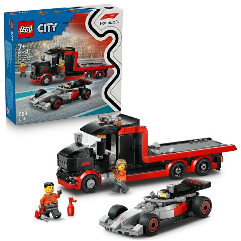 【2026年3月1日発売】レゴ LEGO シティ F1(R) ディスプレイ輸送トラックと Audi F1(R) レースカー 60493
