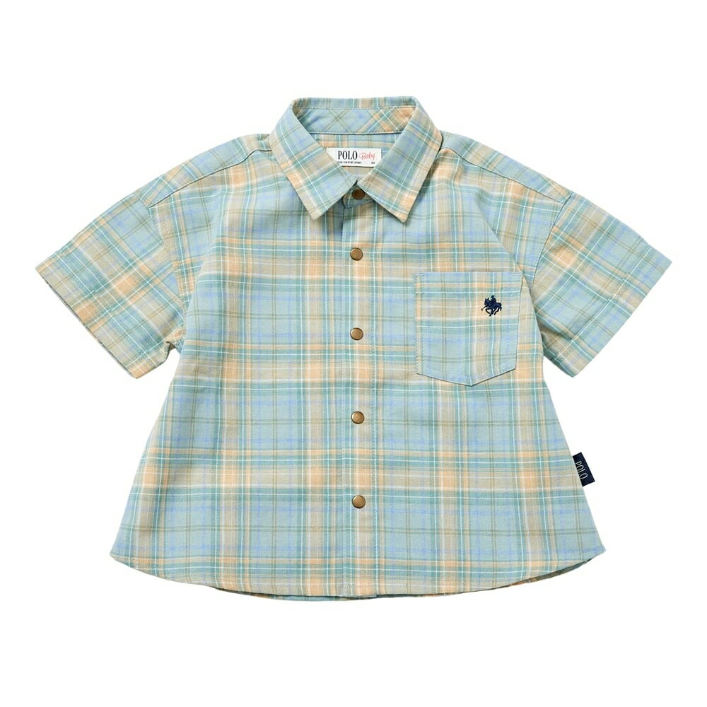 POLO BCS 半袖シャツ グリーン×80cm ベビーザらス限定