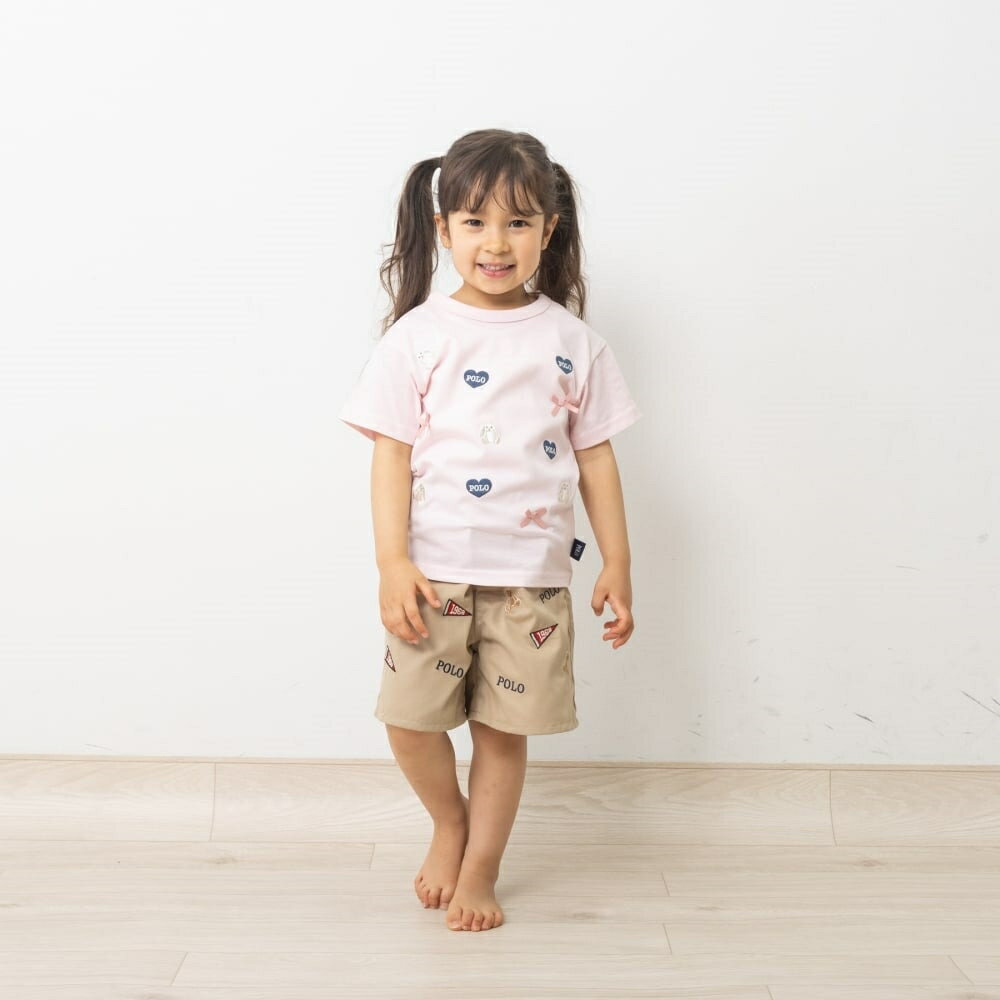 POLO BCS ウサギ柄Tシャツ ピンク×110cm ベビーザらス限定 赤ちゃん 出産準備 出産祝い ベビー服 子供服
