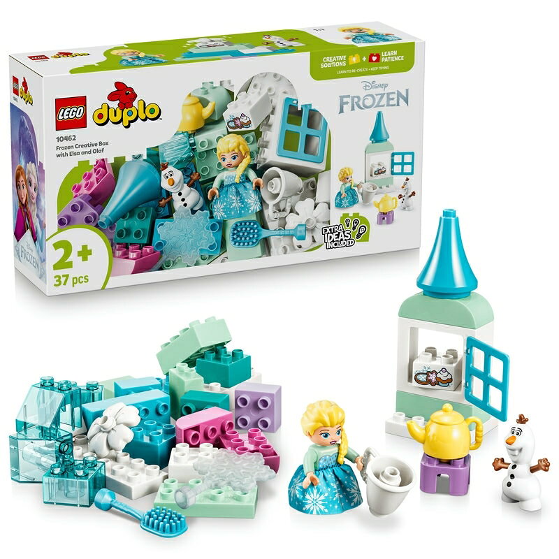 レゴ LEGO デュプロ アナと雪の女王 エルサとオラフのアイデアボックス おもちゃ 玩具 誕生日 プレゼント ブロック 知育 男の子 女の子 子供 1歳半 2歳 4歳 幼児 アナと雪の女王 ディズニー グッズ 10462