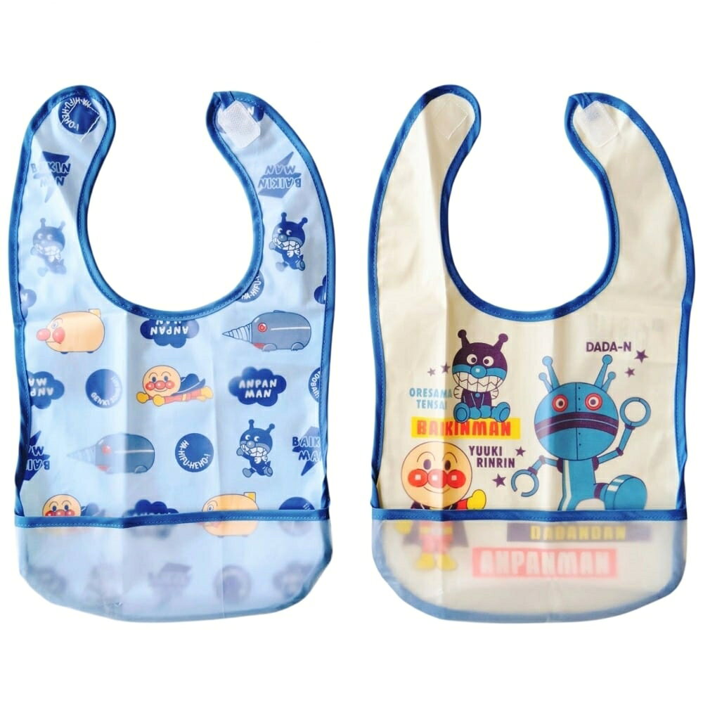 それいけ！アンパンマンの2枚組エプロンです。食べこぼしをキャッチできるよう裾は折り返しができる仕様です。また面ファスナー仕様で着脱も簡単です。＜サイズ＞総丈34.5cm、身幅21cm、前丈20.5cm、ポケット高さ8cm、ネックまわり28cm～30cm　＜素材＞　裏生地　ブロード　綿100%表生地　EVA樹脂ポケット　EVA樹脂バインダー　ポリエステルタフタ　ポリエステル100%こちらの商品は実店舗から入荷・発送しておりますため、パッケージ状態や、梱包状態が商品ごとに異なる場合がございます。一部商品に商品管理ラベルが添付されている場合がございます。※お支払い方法はご利用ガイドの「お支払い方法・お支払いについて」をご確認ください。※ご注文確定後の注文内容の変更、キャンセルはお受けしておりません。※対象年齢がある商品については目安となっております。※実際の商品と画像は若干異なる場合がございます。梱包サイズ (cm)：1,1,1重量 (g)：10 GRAMnakataベビー用品 赤ちゃん 子育て 育児 はじめて ママ 幼児 ベビー あかちゃん ママ応援 出産 プレゼント,#00003921