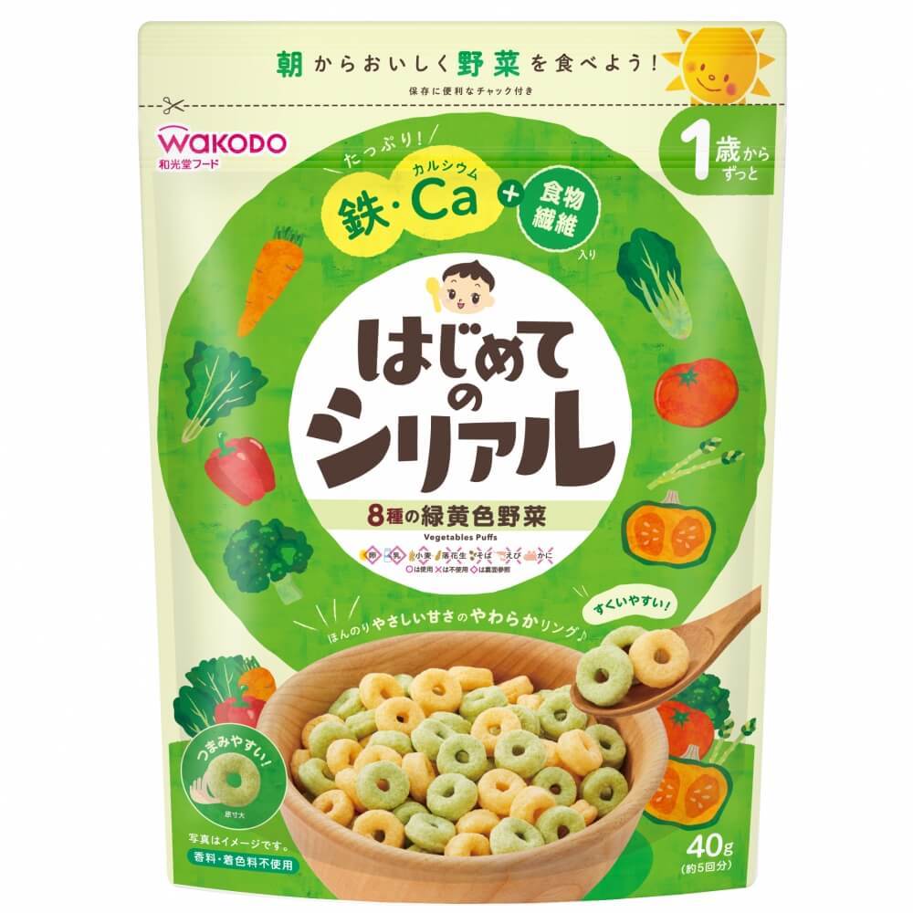 和光堂 はじめてのシリアル 8種の緑黄色野菜【12ヶ月〜】のサムネイル