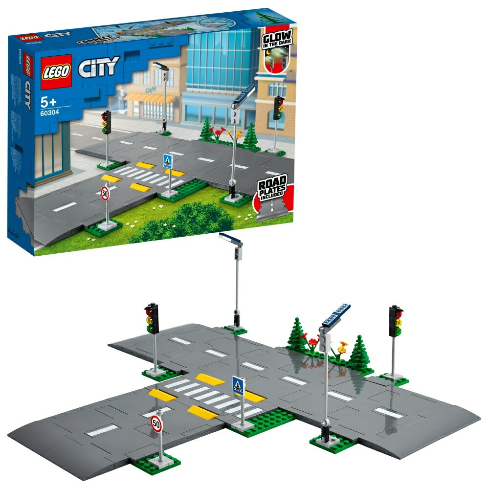 レゴ シティ（売れ筋ランキング） レゴ LEGO シティ 60304 つながる！ロードプレート 交差点
