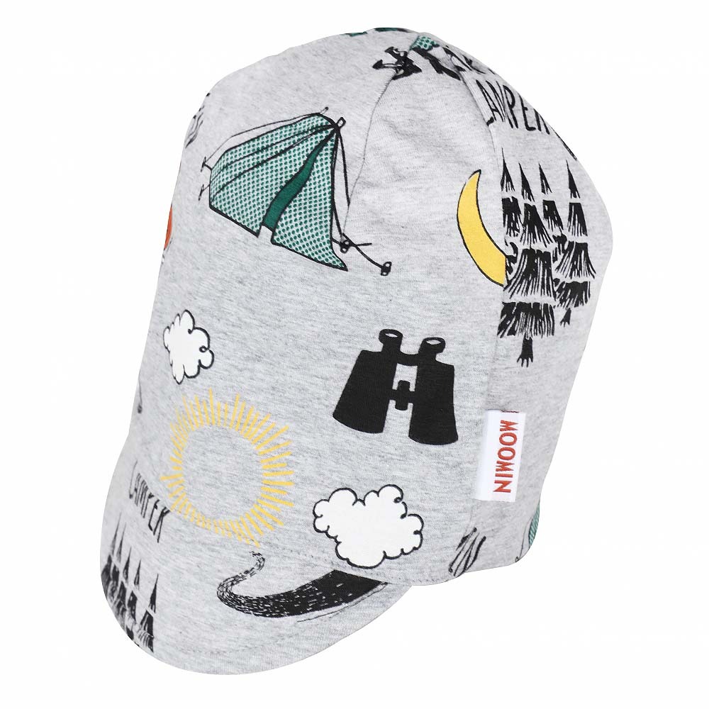 MOOMIN キャンピング トリップ ビーニー グレー 46-48 (グレー×46-48cm)