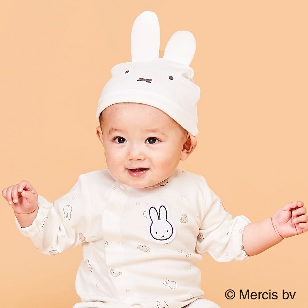 miffy ミッフィー 新生児帽子 モノトーン ベビーザらス限定