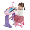 【楽天1位】RiZKiZ ピアノ おもちゃ キーボード キッズ キーボードセット 椅子 チェア いす 付き マイク 録音 再生 機能付き 楽器 鍵盤 音楽 楽器玩具 知育玩具 おもちゃ 子供 子ども 遊び 誕生日 クリスマス プレゼント ギフト対応可 1年保証 ★[送料無料]