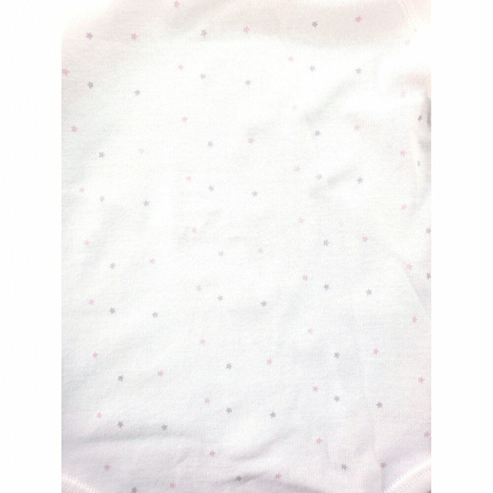 半袖前開ロンパース肌着2枚組星times;お家(ピンクtimes;60cm)
