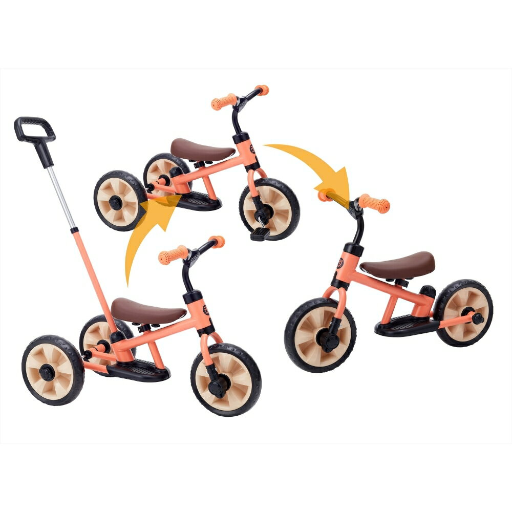 【オンライン限定価格】へんしん！サンライダー NEO（マットオレンジ）【三輪車】【送料無料】のサムネイル