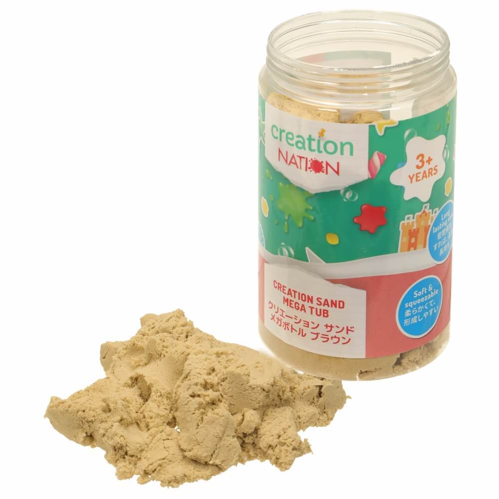 トイザらスクリエーションネーションクリエーションサンドメガボトルブラウン(1kg)