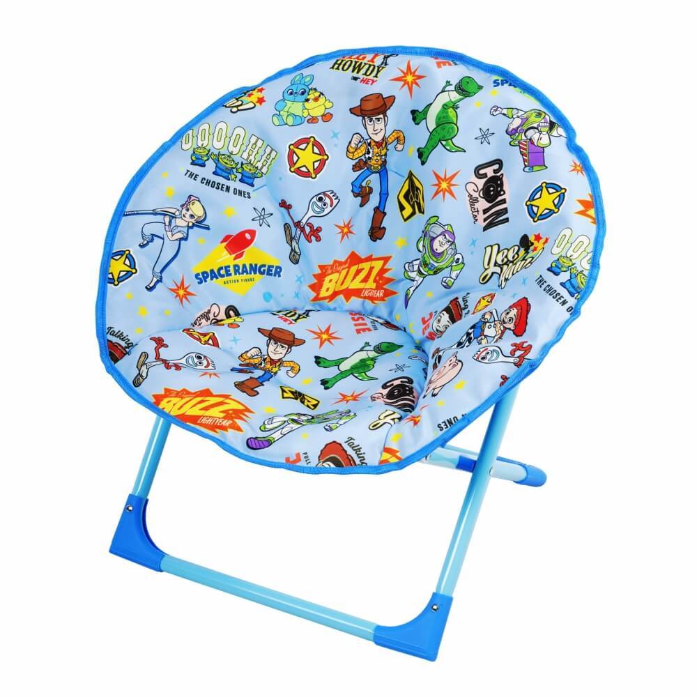 トイ・ストーリー ムーンチェア 子供用チェア レジャー 椅子 イス 折りたたみ キャラクター 耐荷重30kgのサムネイル