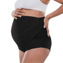 好みのサイズに調節自在 妊婦帯パンツ(ブラック×Mサイズ)