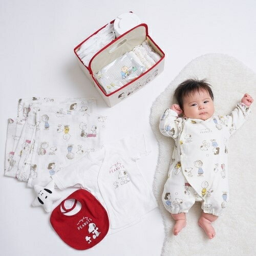 PEANUTS SNOOPY 新生児6点セット スヌーピー【送料無料】のサムネイル