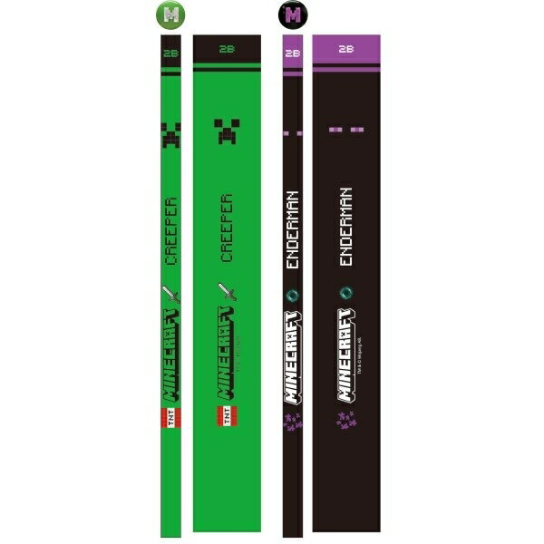 マインクラフト 鉛筆4P 2B クリーパー＆エンダーマンのサムネイル