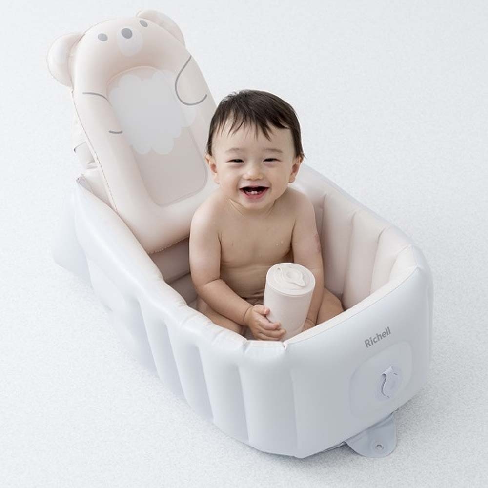 【オンライン限定価格】ふかふか ベビーバス ステップアップ クマのサムネイル