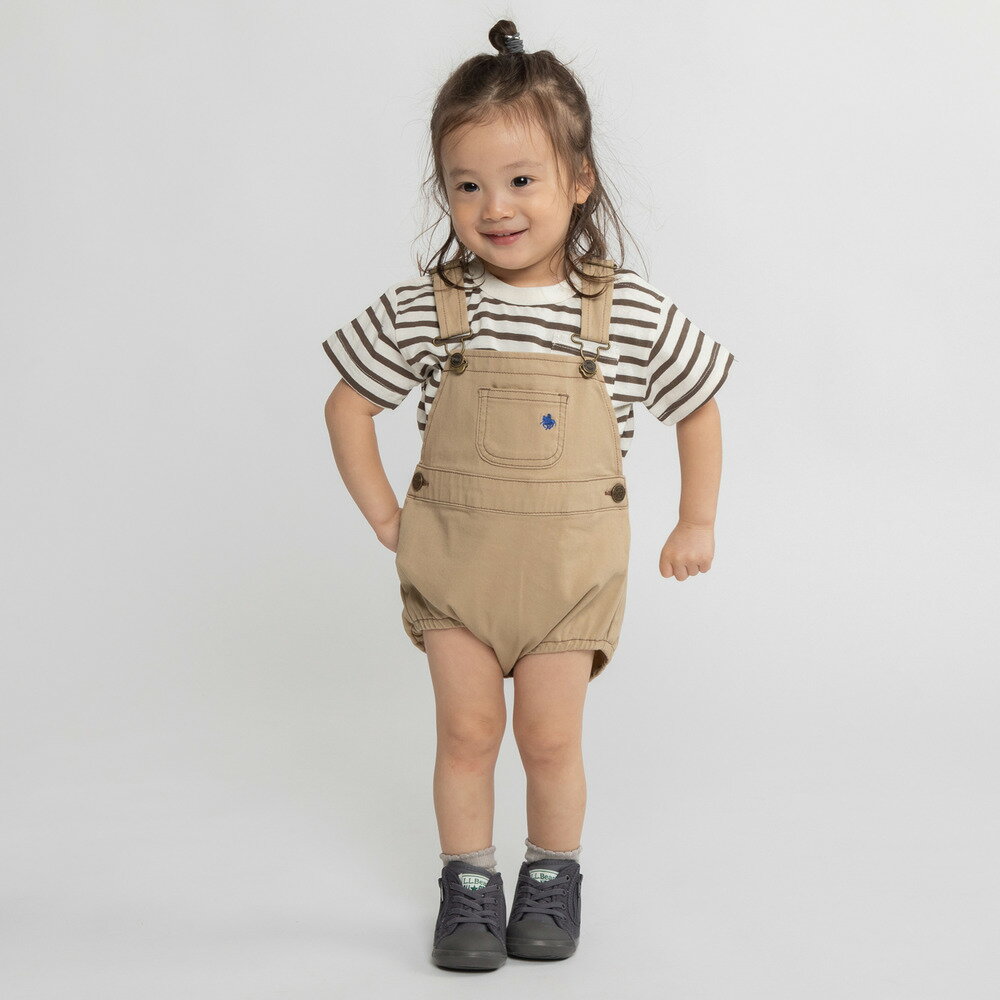 POLO BCS サロペットロンパース(ベージュ×80cm)のサムネイル