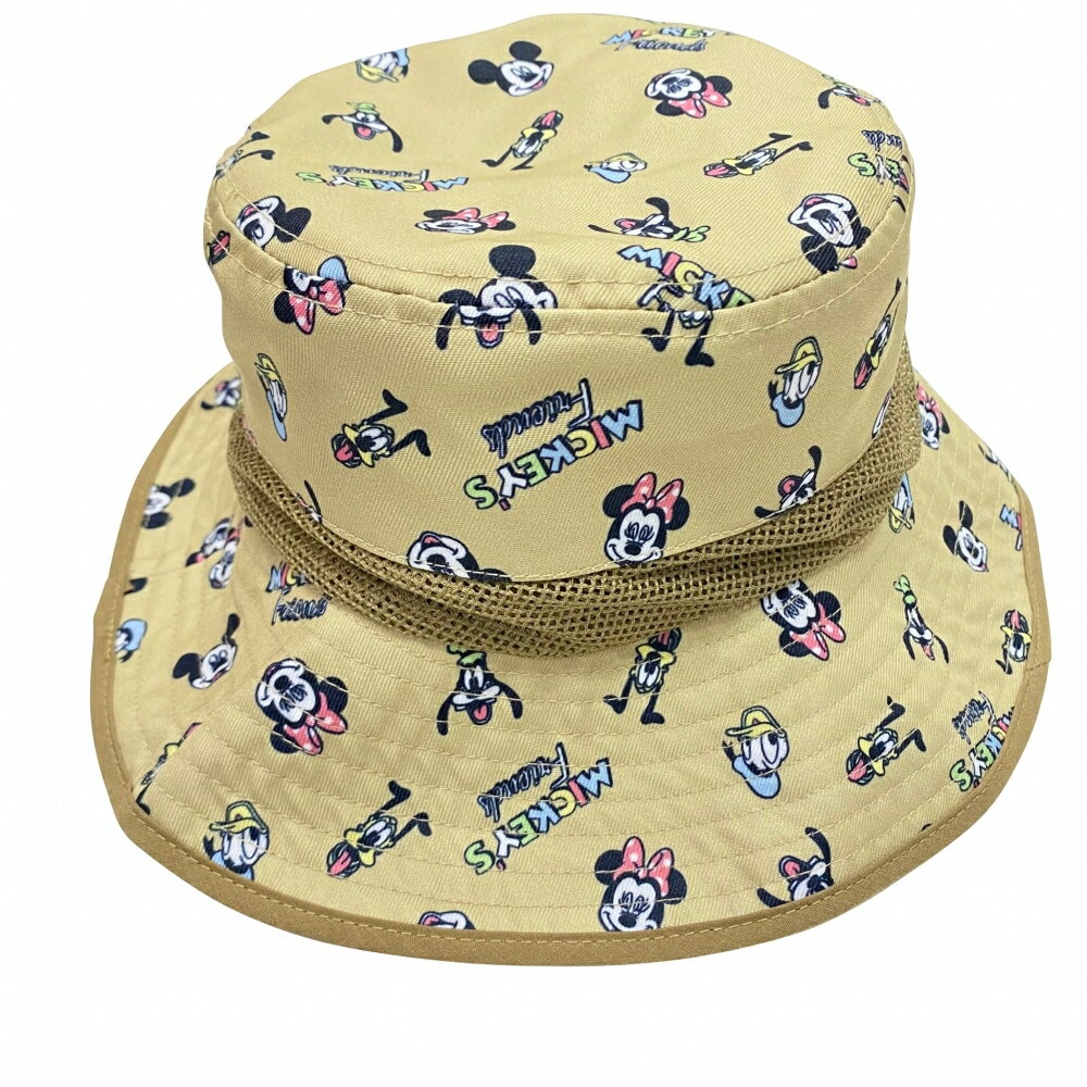 ベビーザらス限定 ディズニー 日よけ付きハット 総柄(ベージュ×48cm)のサムネイル