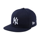 New Era ニューエラ NY ニューヨークヤンキース キャップ CHILD 9FIFTY チャイルド ナインフィフティー 帽子 49-53cm(ネイビー×ホワイト)【送料無料】