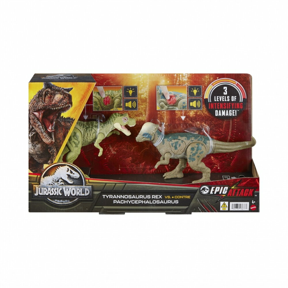 ジュラシック・ワールド ダメージ！ひかる ベビー・T-レックスvsパキケファロサウルス【送料無料】のサムネイル