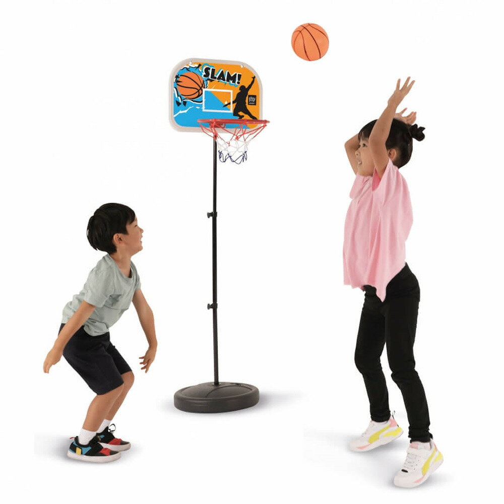 プレイポップスポーツ イージー バスケットゴールセット ミニバスケットボール付き 空気入れ付属 室内 屋外のサムネイル