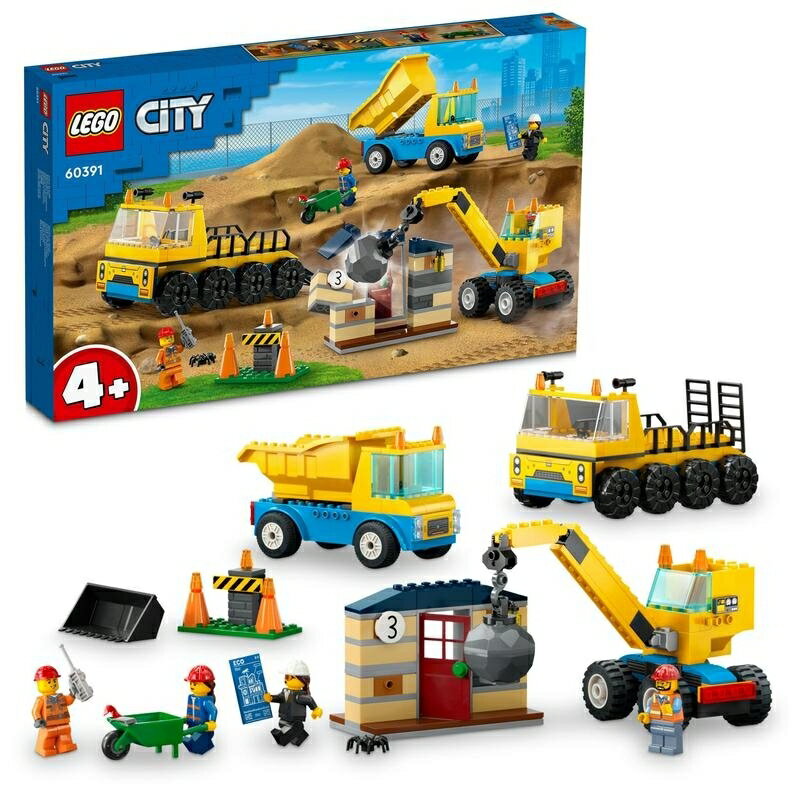 【オンライン限定価格】レゴ LEGO シティ 60391 トラックと鉄球クレーン車【送料無...