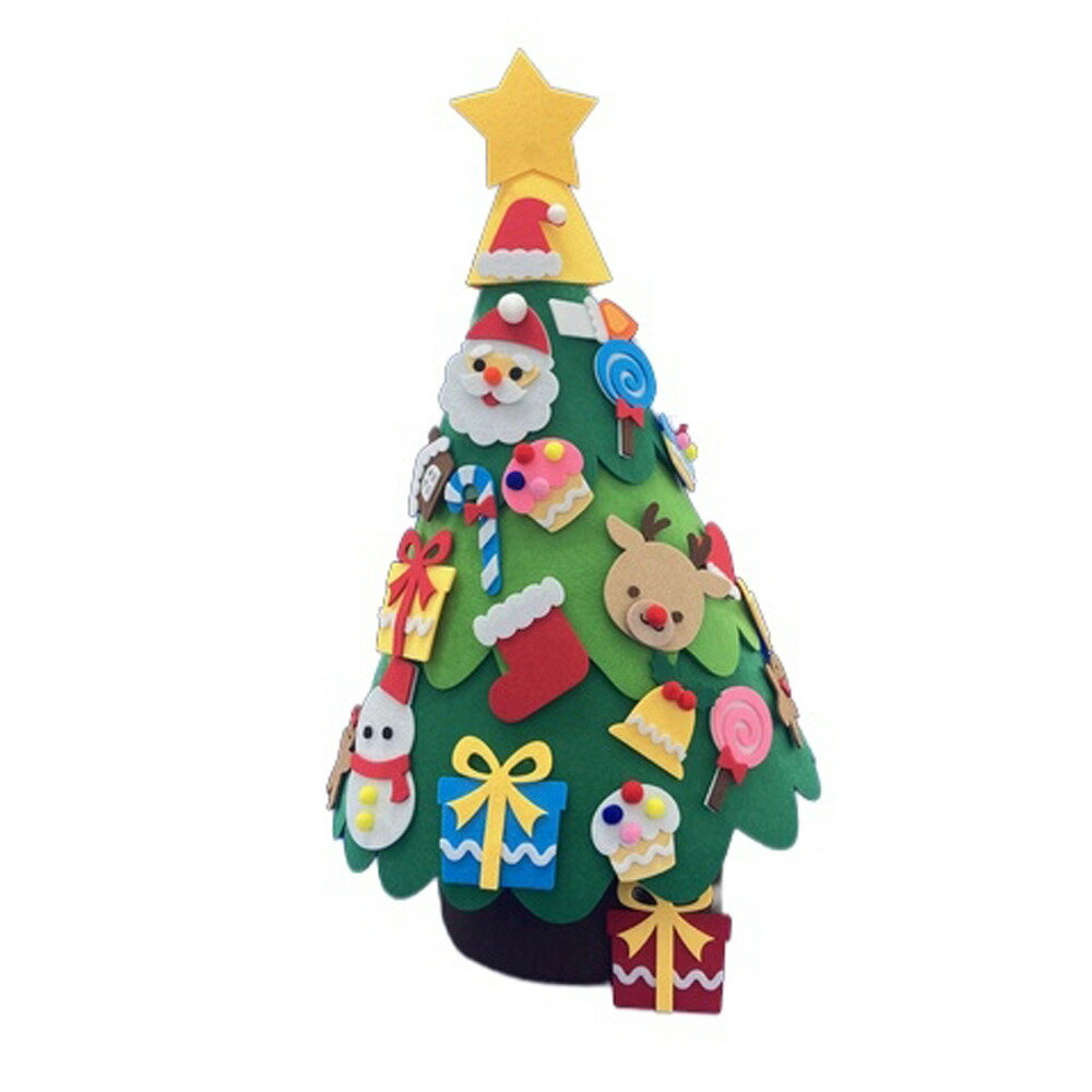 フェルトクリスマスツリー スタンドタイプ 高さ約54cm おしゃれ 簡単 布 トイザらス限定