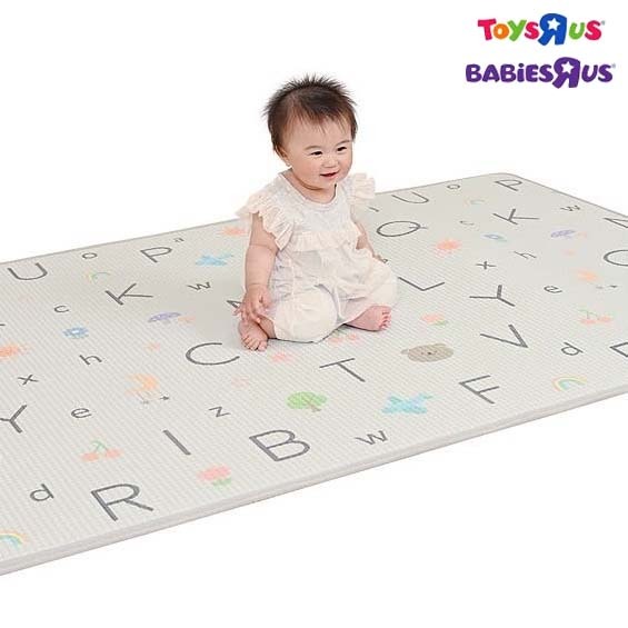 ベビーザらス限定 ディアベビー ベビープレイマット アルファベット 【フロアマット リバーシブル仕様 やわらかマット （180×120×厚さ1.2cm）】【送料無料】のサムネイル