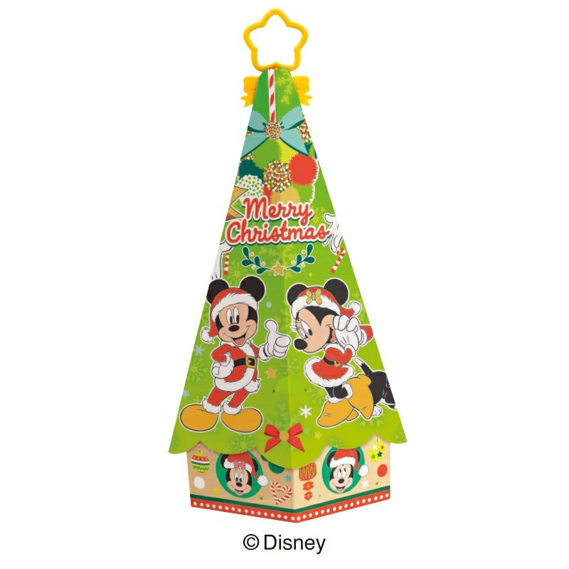 クリスマスお菓子 ディズニーキャラクター ツリー形お菓子BOX 3品6袋 詰め合わせのサムネイル