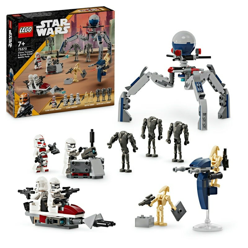 レゴブロック レゴ LEGO スター・ウォーズ 75372 クローン・トルーパー(TM)とバトル・ドロイド(TM) バトルパック【送料無料】