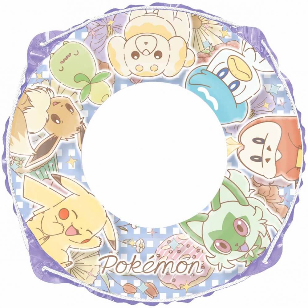 ポケモン 浮き輪 60cm パープル 子供用 キッズ ロープ付きのサムネイル
