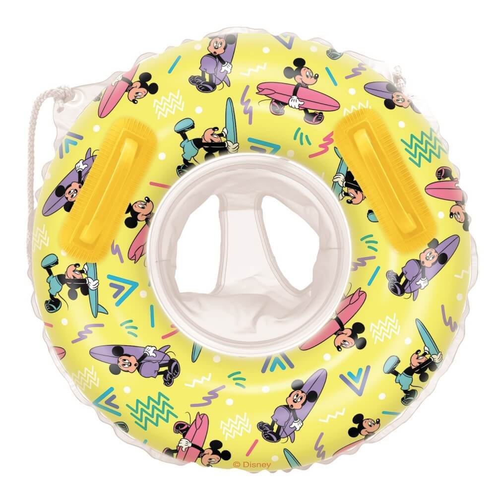 ディズニー ミッキーマウス ベビー浮き輪 50cm 足入れ浮き輪 取っ手付き ロープ付き 1歳 2歳 3歳 トイザらス限定のサムネイル