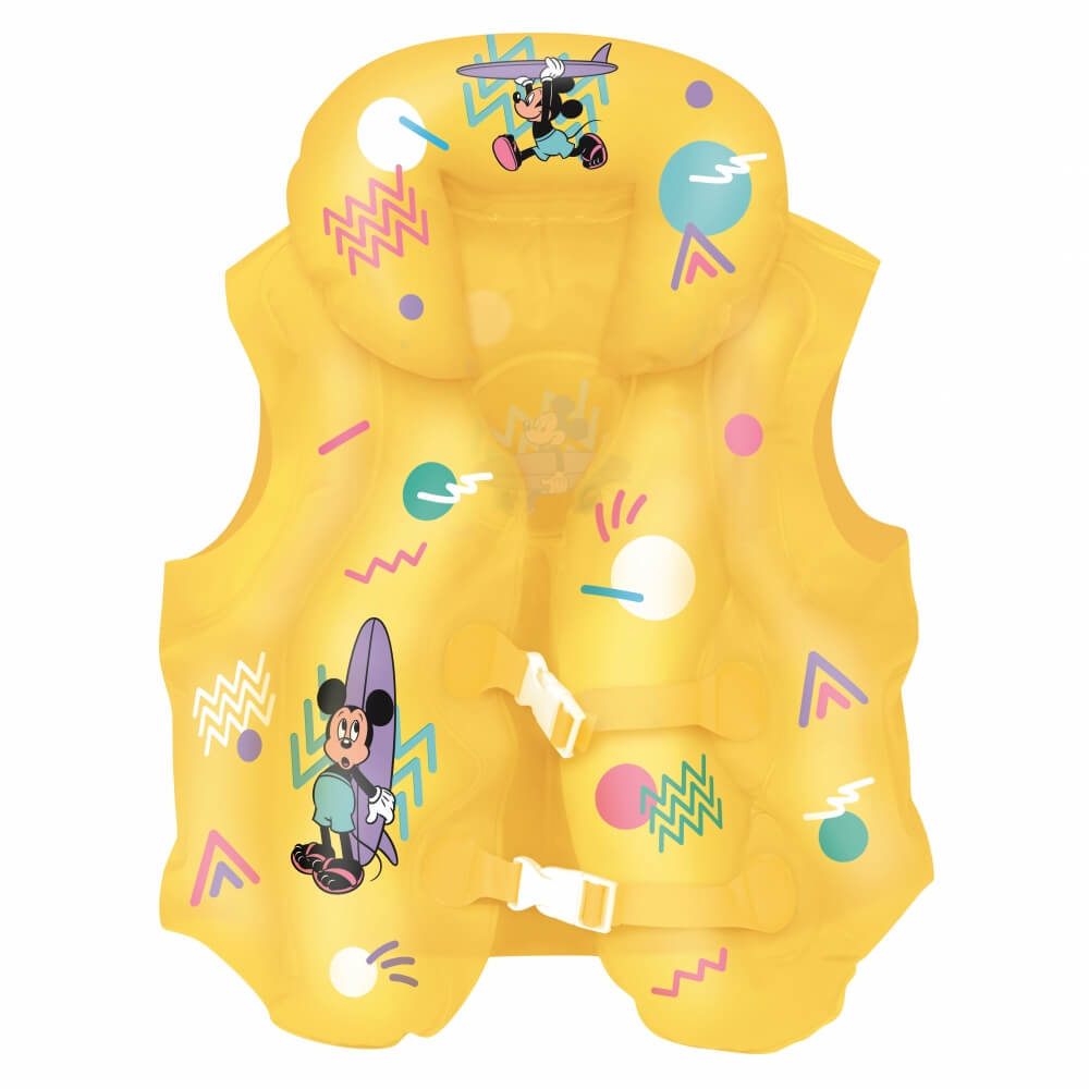 ディズニー ミッキーマウス スイムベスト 浮き輪 子供用 キッズ 装着うきわ トイザらス限定のサムネイル