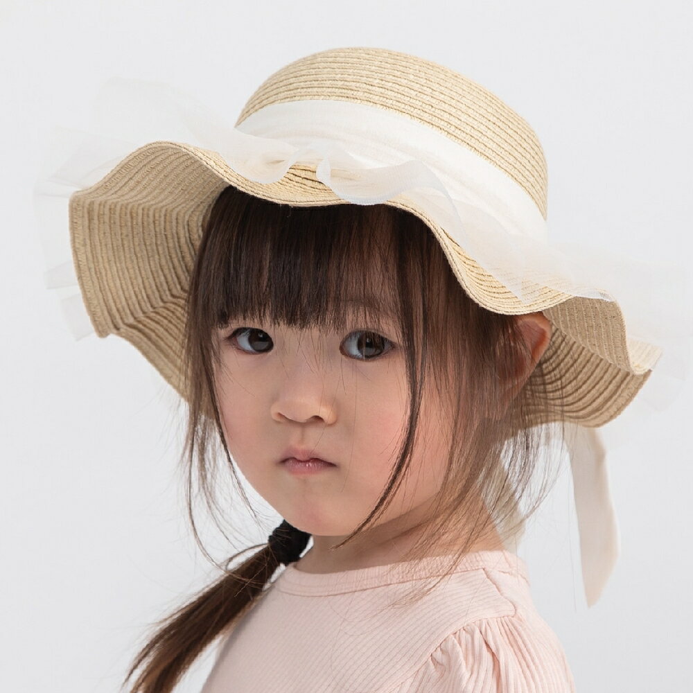 シフォンリボンハット 50cm ベージュ(ライトベージュ) ベビーザらス限定のサムネイル