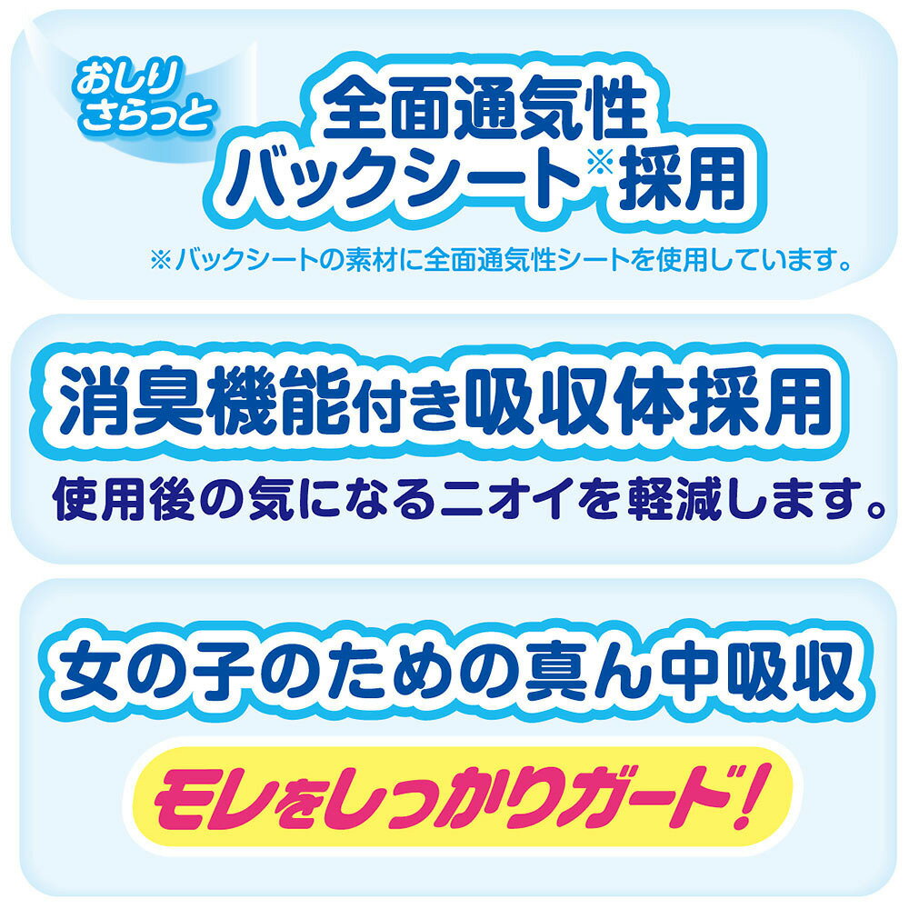 【パンツおむつ】グ〜ン やわらかフィットパンツ BIGより大きいサイズ 女の子 36枚