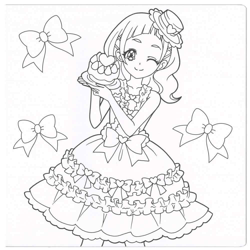 一番欲しい はぐっとプリキュア 塗り絵 ここから印刷してダウンロード