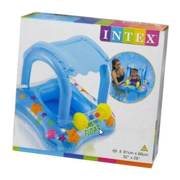 INTEX 屋根付きベビーフロート 60cm【足入れ浮き輪】