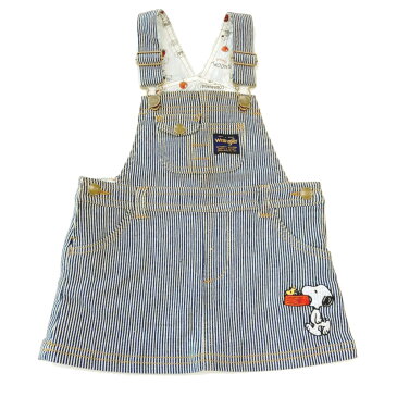 ベビーザらス限定 SNOOPY×WRANGLER デニム ジャンパースカート (ネイビー×95cm)