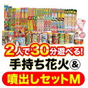 2人で30分遊べる 手持ち花火＆噴出しセット【オンライン限定