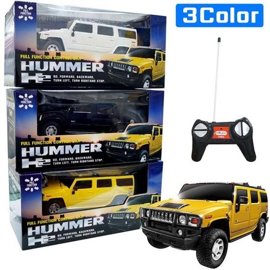 【ラジコンカー】【ハマーH2】FULL FUNCTION CONTROL CAR HUMMER H2【おもちゃ グッズ 男の子 ラジコン 車 自動車 リアルカー 玩具 おもちゃ タイヤ 走行 コレクション オンロード 子供 子ども キッズ プレゼント ギフト ブラック ホワイト イエロー】