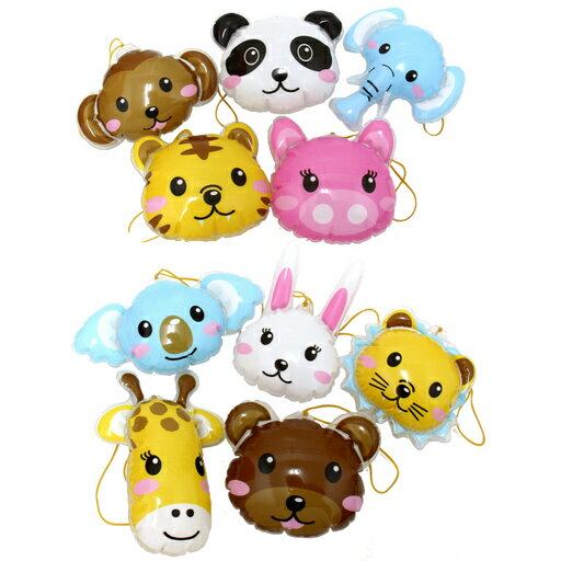 【空気ビニール玩具】【まとめ買い】どうぶつパンチボール 25個セット