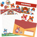 【文房具】【メール便可】パティズ SWIMMER 文具セット(レターセット)