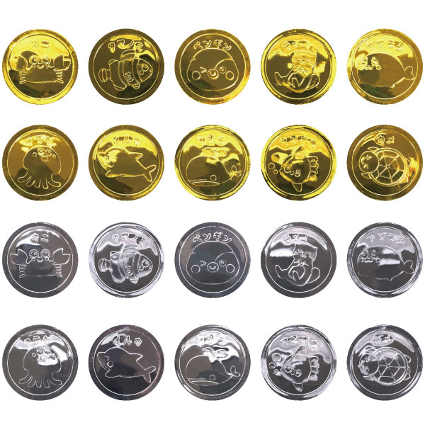 【すくい人形】【まとめ買い】オリジナル ぷかぷか海の動物キラキラコイン 100個セ...