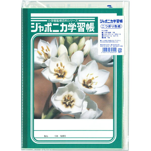 【色紙】【メール便可】ショウワノート ジャポニカ学習帳 文具シリーズ 二つ折り色紙