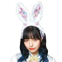 【ハロウィン】【コスプレ】クリアストーン 和柄カチューシャ 白うさぎ Unisex (レディースメンズコスチューム)